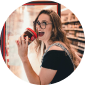 Photo of a
            customer